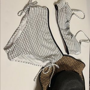 No Boundaries- High Waist bottoms, Low Cut Top